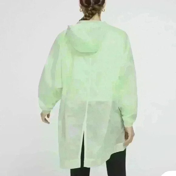 Nike green light weight wind runner active Indio Woven Sheer Hooded Long Jacket - Picture 5 of 5